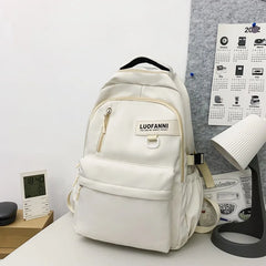 Nylon Waterproof School Backpack for Teenage Girls Large Capacity Travel Bags