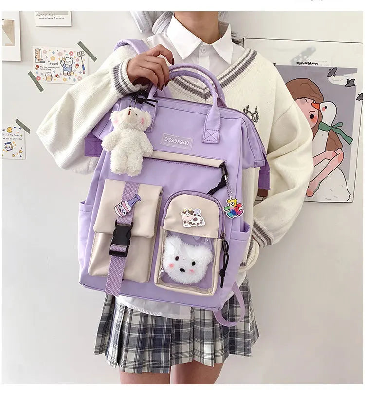 Nylon Waterproof Women's Backpack for Girls