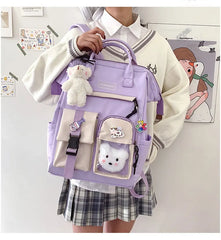 Nylon Waterproof Women's Backpack for Girls