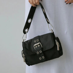 Nylon Women Axillary Bags Rivet Ladies Shoulder Bag