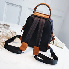 Nylon Women Backpack Panelled Travel Bags Backpack School bag For Teenage Girls