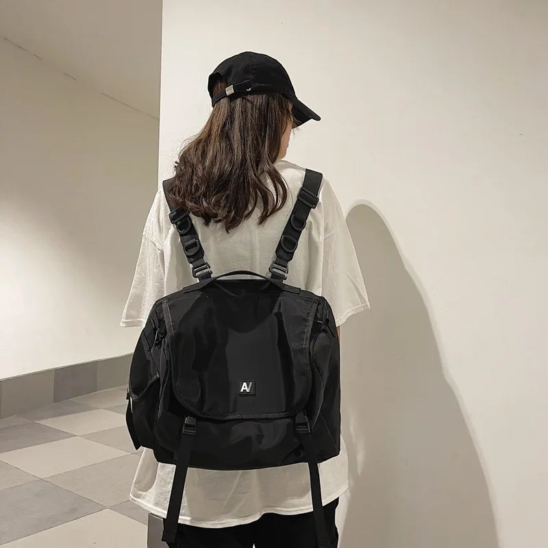 Nylon Women Backpack Girls Rucksack Shoulder Bags Large Travel