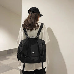 Nylon Women Backpack Girls Rucksack Shoulder Bags Large Travel