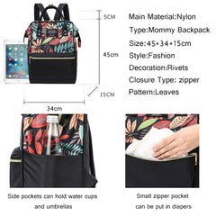 Nylon Women Backpack Large Capacity Mommy Baby Nursing Bags