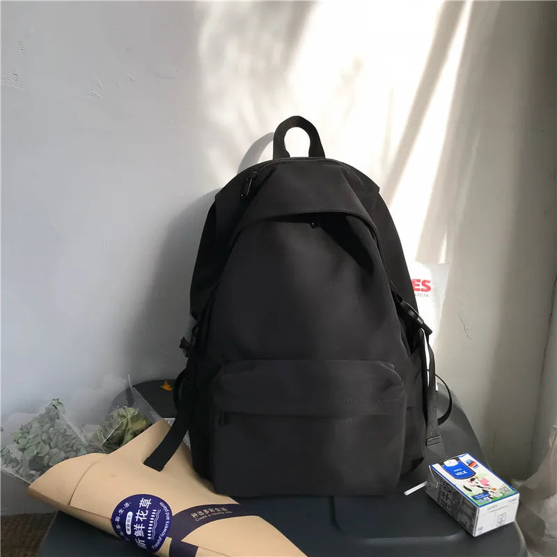 Nylon Schoolbag for Teenage Girls Laptop Backpack