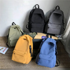 Nylon Schoolbag for Teenage Girls Laptop Backpack