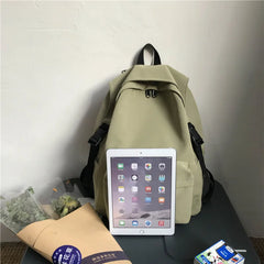Nylon Schoolbag for Teenage Girls Laptop Backpack