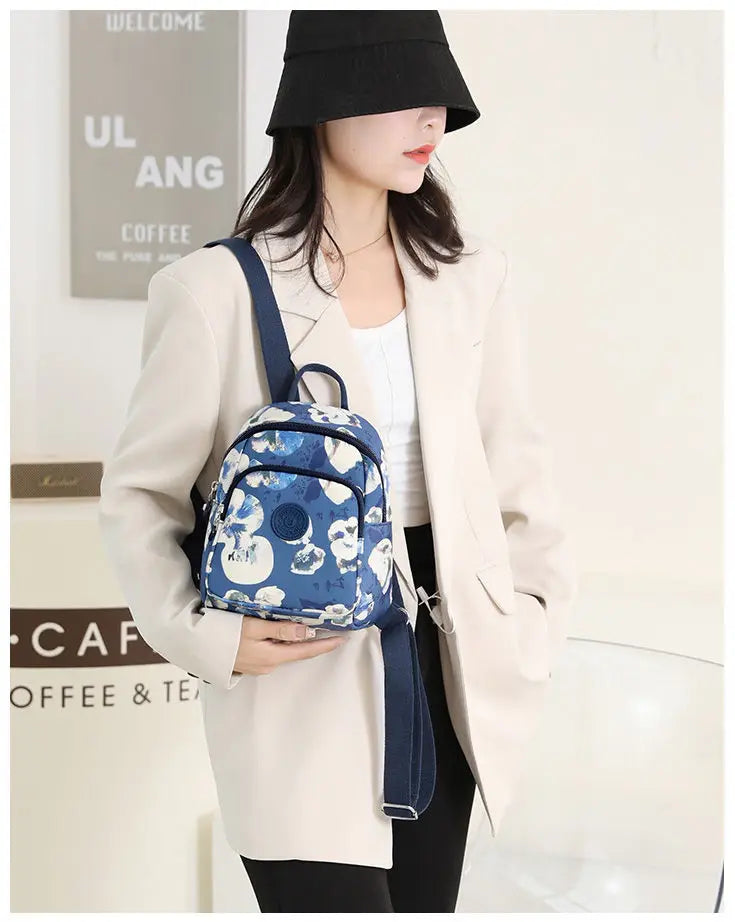 Nylon Women Backpacks School Bags Waterproof Female Outdoor Travel Backpack