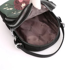 Nylon Canvas Handbags Mini Shoulder Bag Cell Phone Bags Casual Ladies Flap Bag