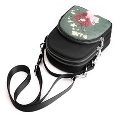 Nylon Canvas Handbags Mini Shoulder Bag Cell Phone Bags Casual Ladies Flap Bag