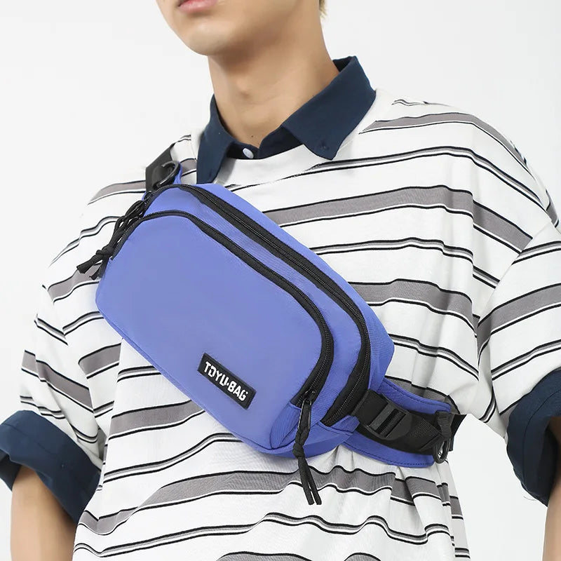 Nylon Chest Bag Crossbody Phone Sports Waist Hip Sack Fanny Pack