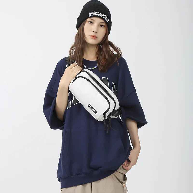 Nylon Chest Bag Crossbody Phone Sports Waist Hip Sack Fanny Pack