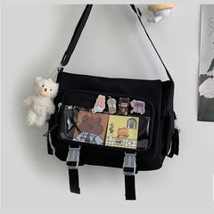 Nylon Women Messenger Bag Canvas Handbag Large Capacity Crossbody School Bag