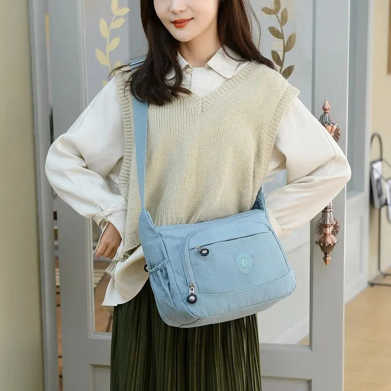 Nylon Women Messenger Bags With Doll Casual Ladies Purse Handbag