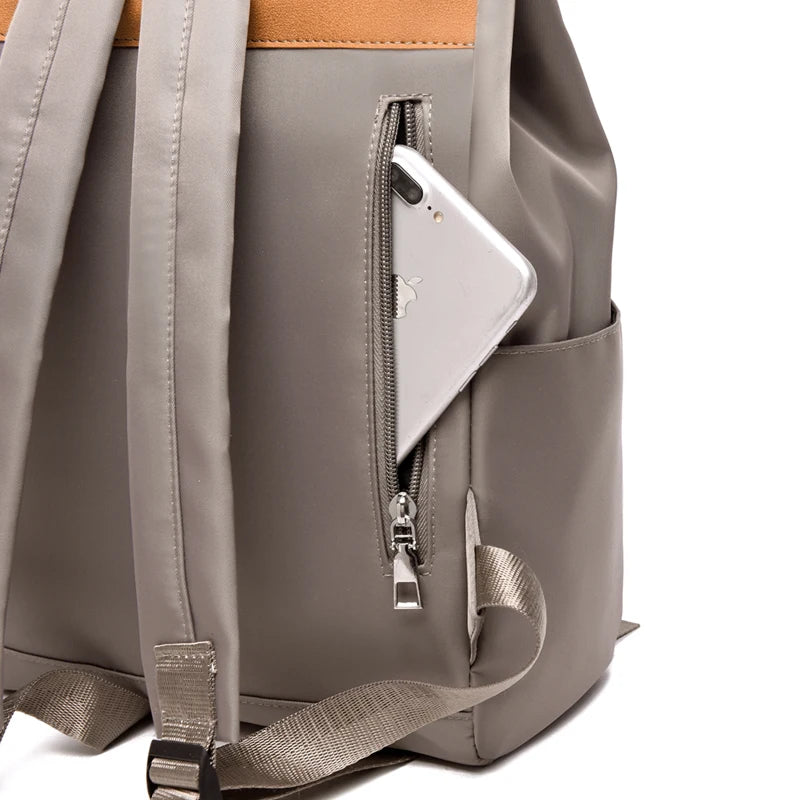 Nylon Women School Backpacks Anti Theft Backpack Large Capacity Waterproof Bag