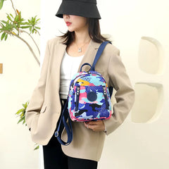 Nylon Women Shoulder Backpack Small Female Travel Bag Teenage Girls School Bags