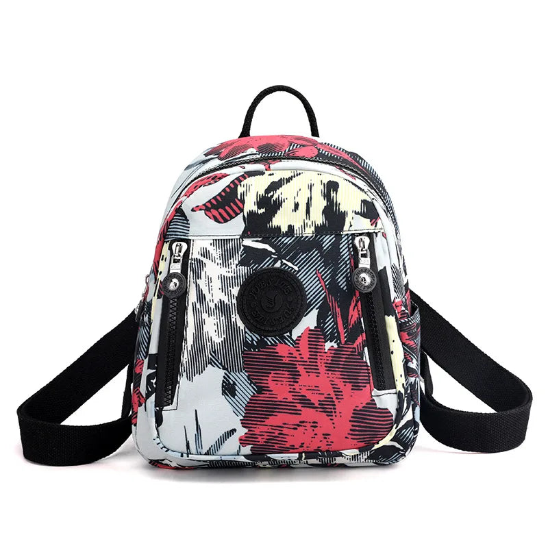 Nylon Women Shoulder Backpack Small Female Travel Bag Teenage Girls School Bags