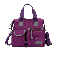 Nylon Waterproof Crossbody Bag Large Capacity Tote Travel Messenger
