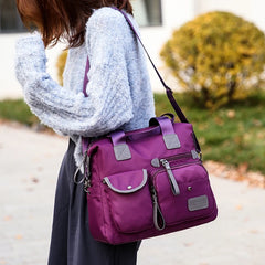 Waterproof Nylon Women Shoulder Bag Large Capacity Crossbody Tote
