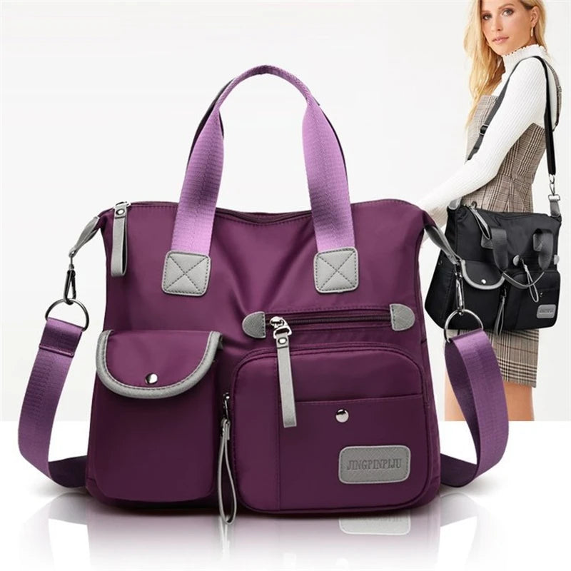 Nylon Women Shoulder Bag Waterproof Crossbody Large Capacity