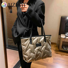 Nylon Women Shoulder Bags Casual Large Capacity Soft Lightweight