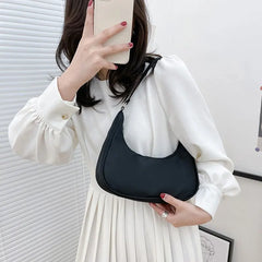 Nylon Women Shoulder Bags Small Underarm Bags Casual Handbags