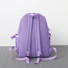 5pcs/set Purple School Bags for Teenage Girls Handbag Shoulder Bag Pencil Bag Se