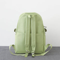 6pcs Canvas School Bags for Teenage Girls Female Laptop Backpack
