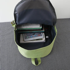 6pcs Canvas School Bags for Teenage Girls Female Laptop Backpack