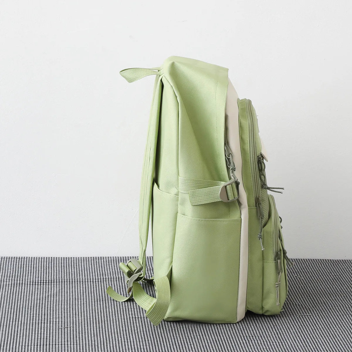 6pcs Canvas School Bags for Teenage Girls Female Laptop Backpack