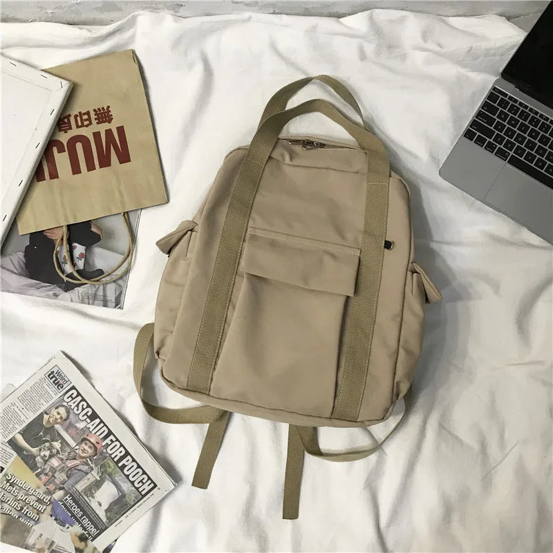 Waterproof Nylon Backpack Shoulder Travel Bag School Backpack