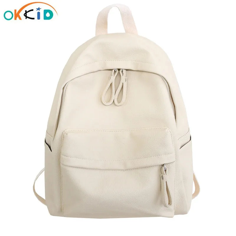 Women Backpack High PU Leather Backpack Female Shoulder Bag School Backpack