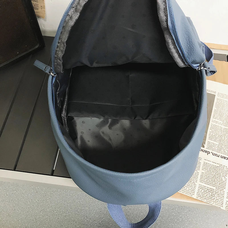 Women Backpack High PU Leather Backpack Female Shoulder Bag School Backpack