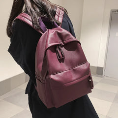 Women Backpack High PU Leather Backpack Female Shoulder Bag School Backpack