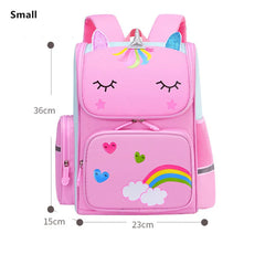 3D Cartoon School Backpack Girls Book Bag Kids - Luminous Kids Satchel