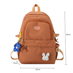Teenage Girls Nylon Bookbag School Backpack Kids Satchel