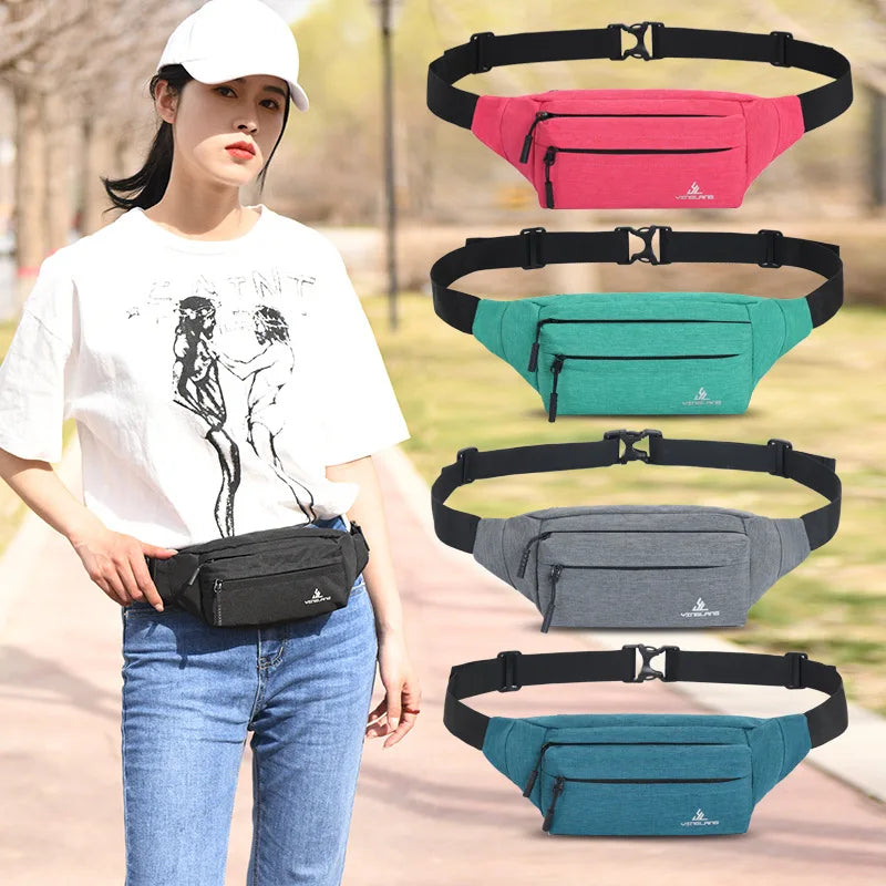 OKKID Small Waist Bag for Running Mobile Phone Bag Outdoor Sports Chest Bag