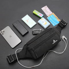 OKKID Small Waist Bag for Running Mobile Phone Bag Outdoor Sports Chest Bag
