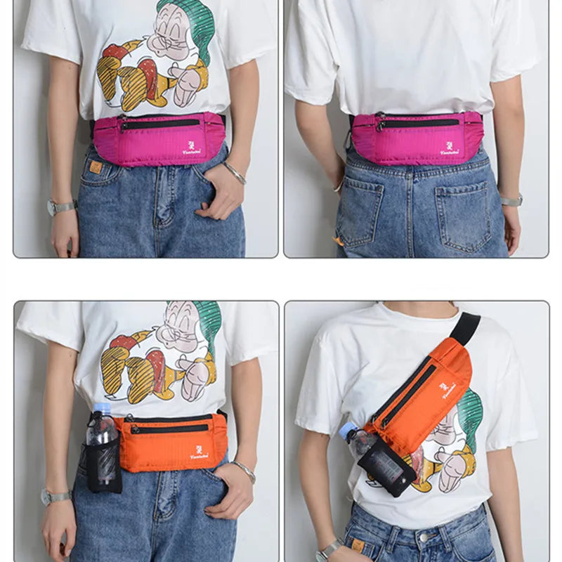 OKKID Running Waist Bag for Cell Phone Outdoor Sports Waist Pack Women