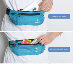 OKKID Running Waist Bag for Cell Phone Outdoor Sports Waist Pack Women