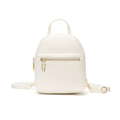 OKKID Small Backpack for Women - Yellow/Pink Mini PU Leather Shoulder Bag