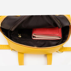 Small Leather Backpack for Women Mini Shoulder Bag