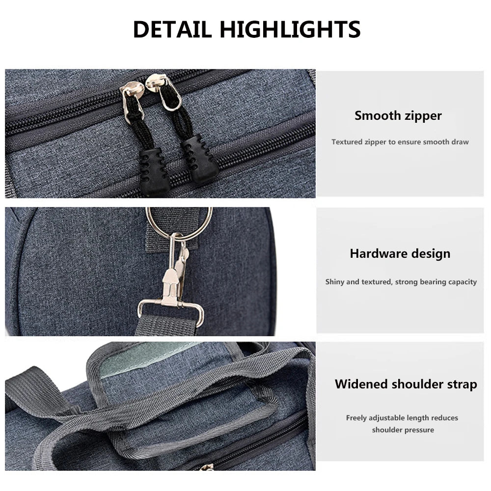 Nylon Light Sport Travel Bag For Men Outdoor Large Capacity Duffel Handbag