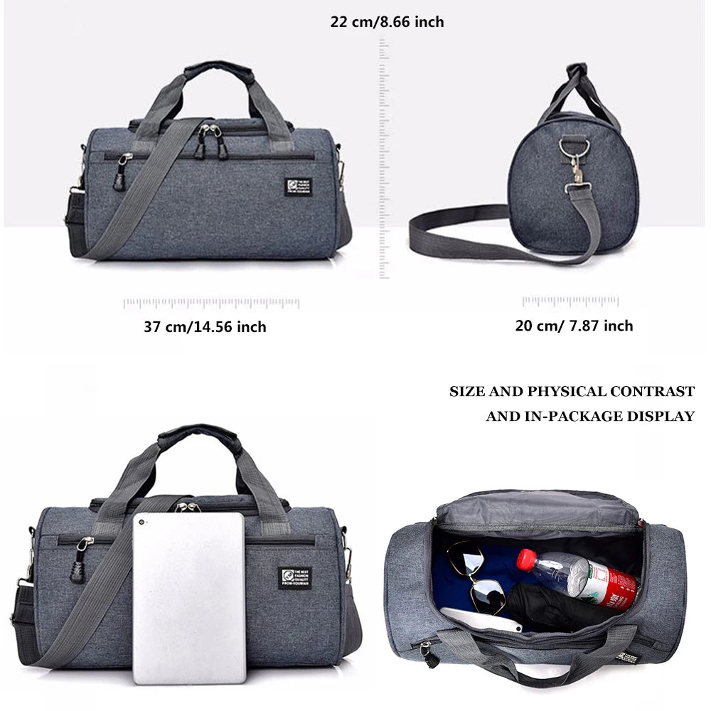 Nylon Light Sport Travel Bag For Men Outdoor Large Capacity Duffel Handbag