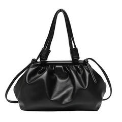Women's Pu Leather Shoulder Bag Dumpling Clip Purse