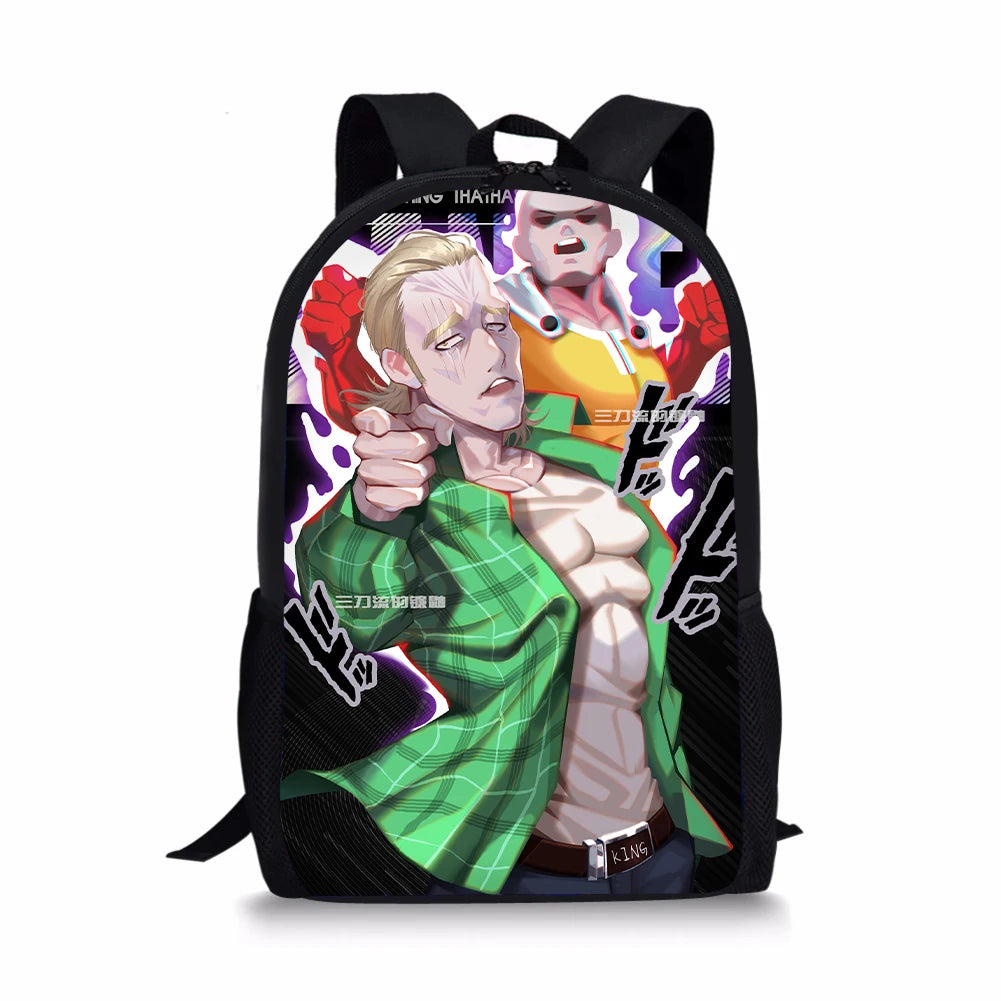 ONE PUNCH-MAN Element Printing Pattern School Backpacks Personalized Kids