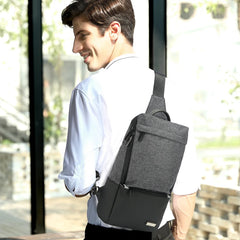 Men's Crossbody Bags USB Chest Bag Messenger Bag Nylon Shoulder Bags