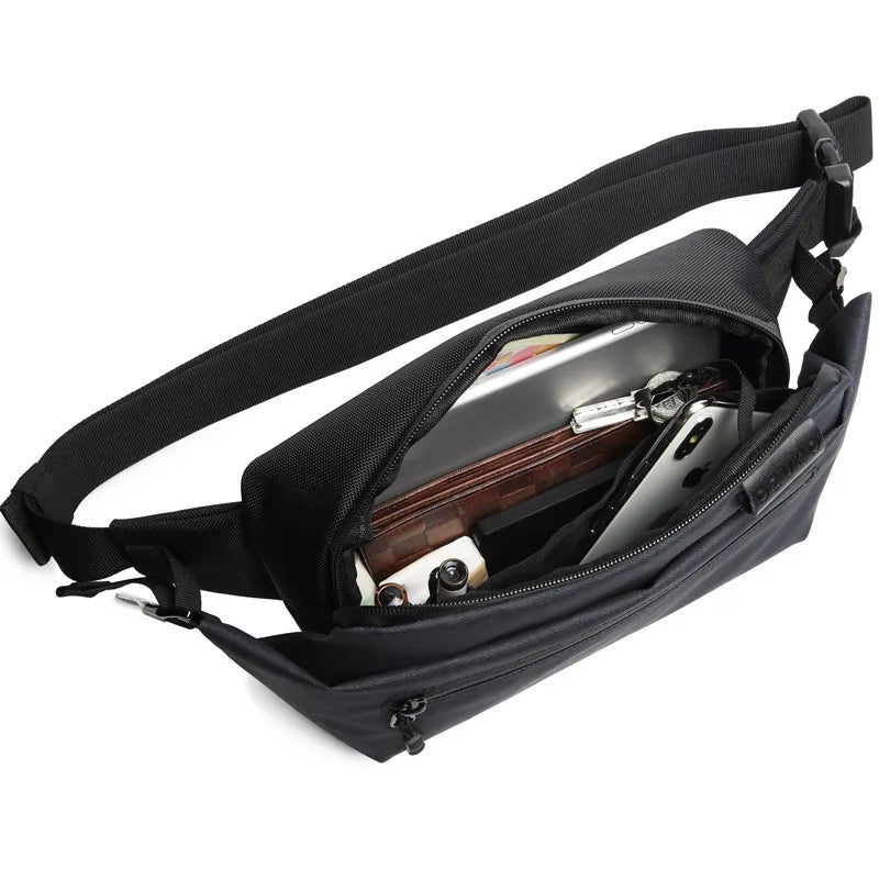 Waterproof Men Waist Bag Fanny Pack Shoulder Belt Bag Male Phone Pouch Bags Trav