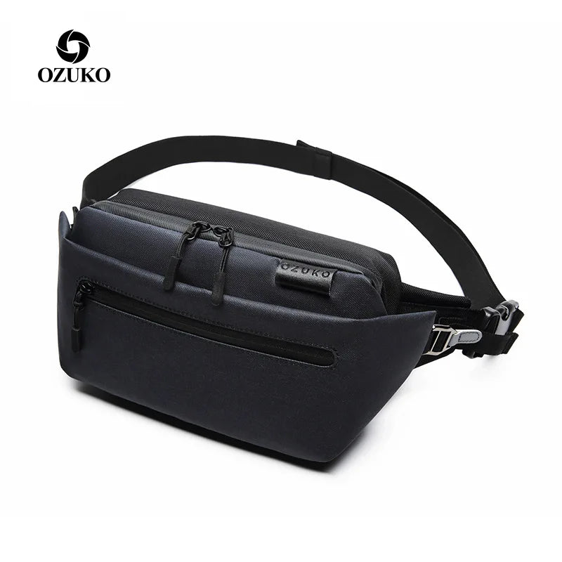 Waterproof Men Waist Bag Fanny Pack Shoulder Belt Bag Male Phone Pouch Bags Trav