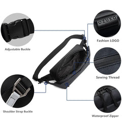 Waterproof Men Waist Bag Fanny Pack Shoulder Belt Bag Male Phone Pouch Bags Trav